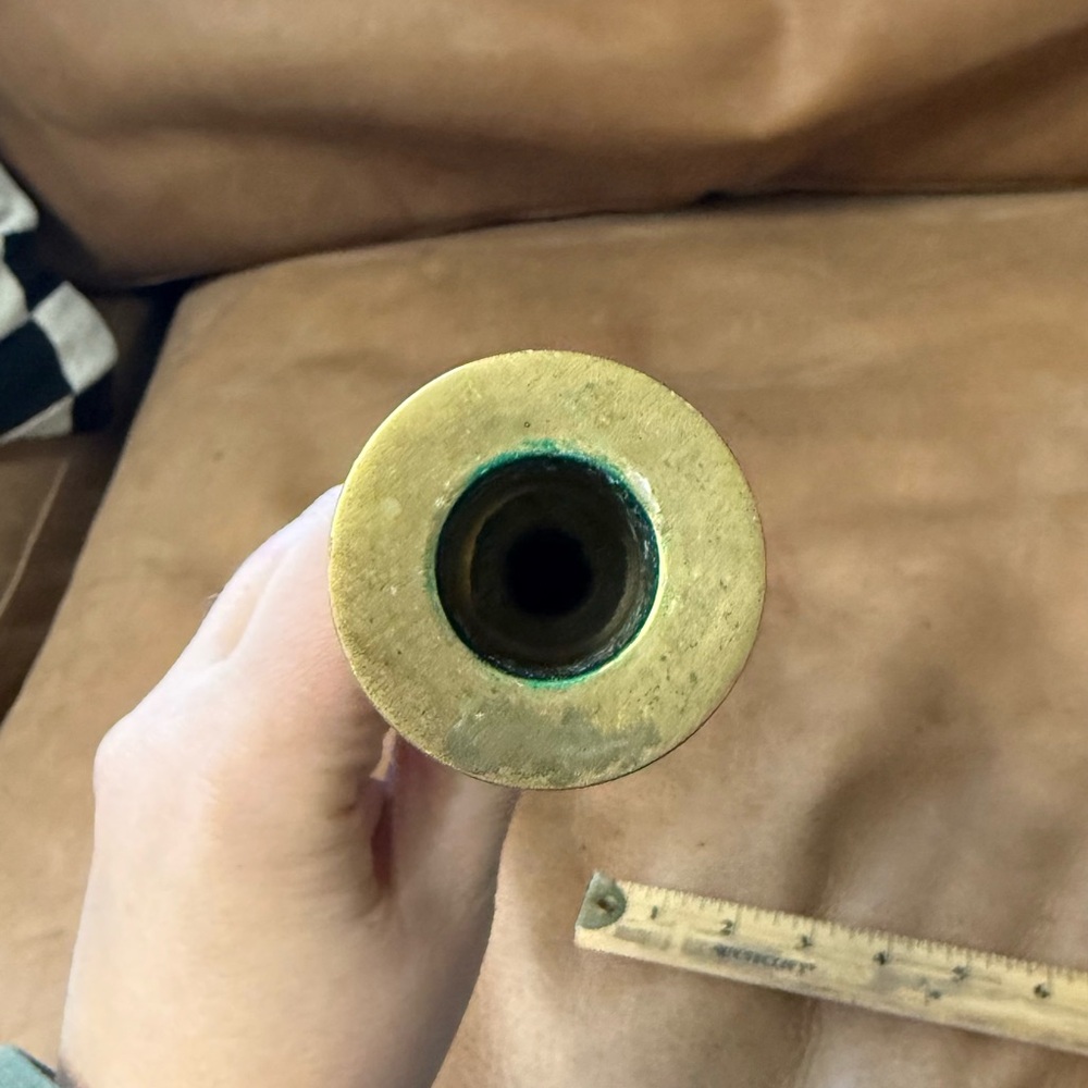 Vintage Brass Candlestick Holder 8” Made In Korea - Picture 4 of 6